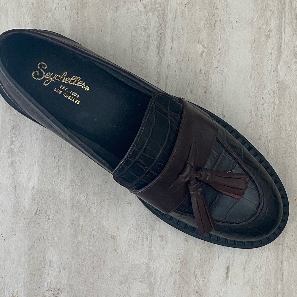Seychelles Women's Dark Brown Tassel Loafers